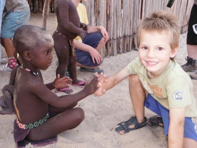 Getting to know each other, Purros, Damaraland, Namibia