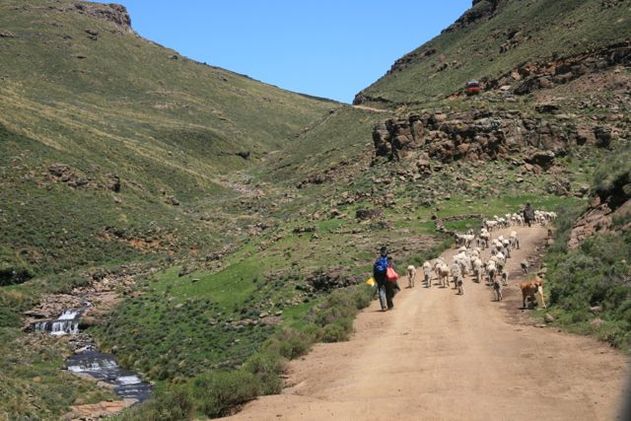 Lesotho mountain scenery