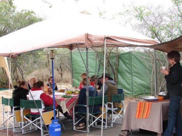 Kruger Under Canvas, dining tent