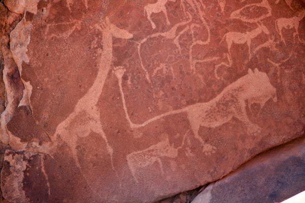 Twyfelfontein World Heritage rock engravings, Damaraland, Namibia