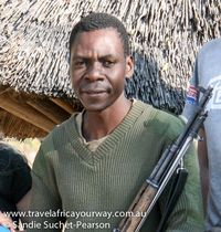 Godfrey, camp attendant in Hwange National Park