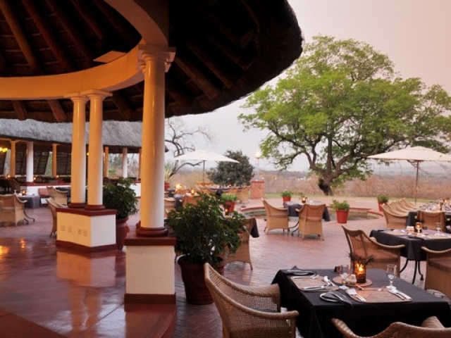 Victoria Falls Hotel, Dining Terrace, Zimbabwe