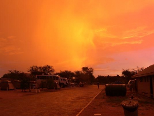 Okaukuejo Rest Camp Campsite, Etosha National Park