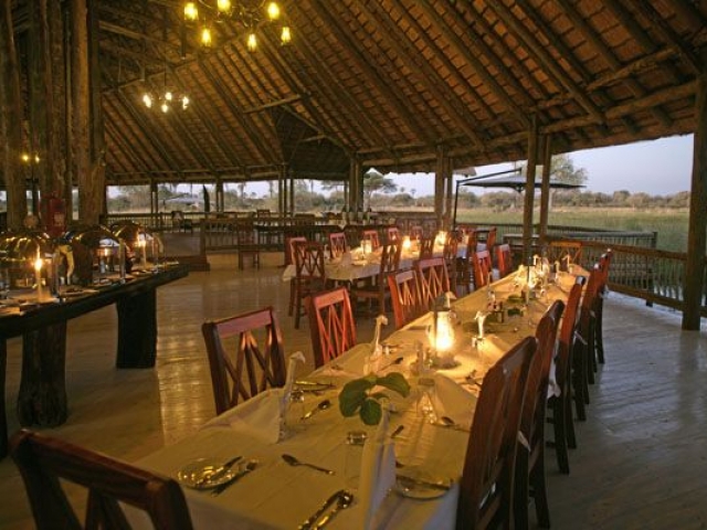 Pom pom, Okavango Delta, Botswana, dining