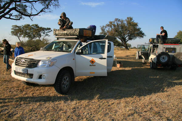 Enjoying a morning break in  Moremi Game Reserve, Botswana