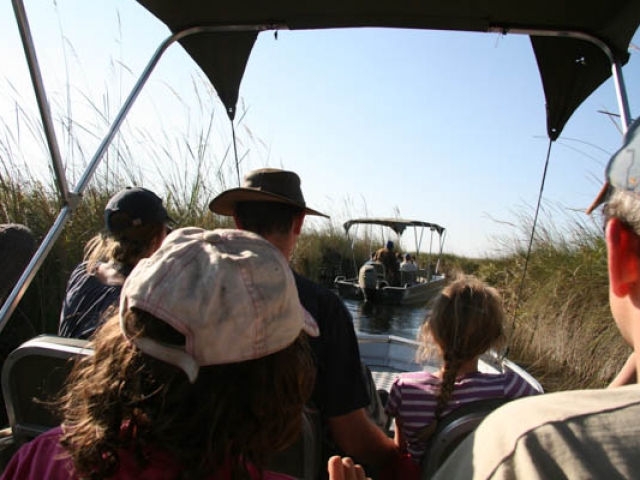 Boat trip on the amazing Okavango Delta, Moremi