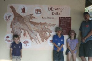 Okavango Delta, family kids, Botswana