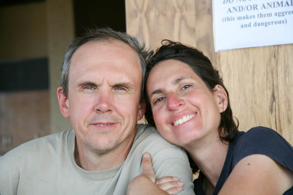 Chris and Sandie in southern Africa