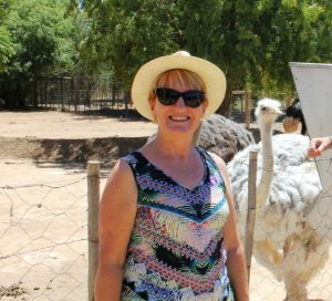 Jan at the Ostrich Farm