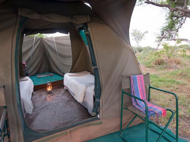 Eastern Delta Delight, Okavango Delta camping safari, comfortable en-suite dome tents