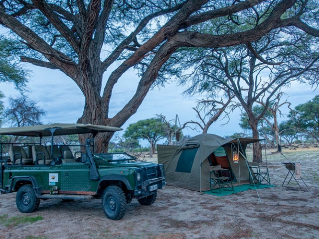 Eastern Delta Delight, Okavango Delta camping, your en-suite safari dome tent