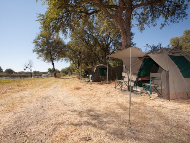 Essential Botswana, campsite in Moremi