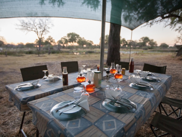 Essential Botswana, dining in the bush