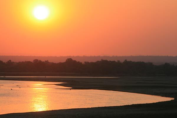 South Luangwa sunset, Zambia