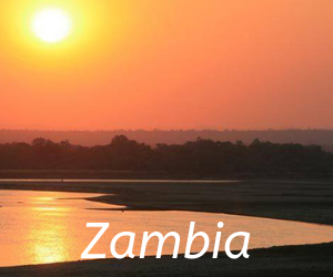 Travel itineraries southern Africa -Zambia, sunset