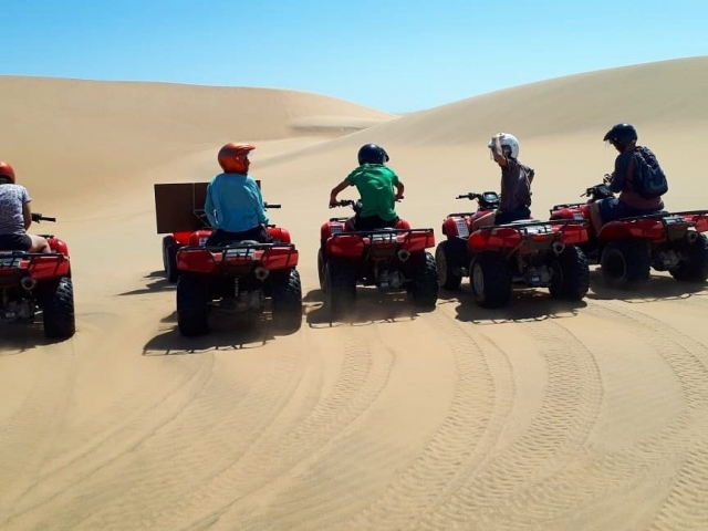 Quad biking, Swakopmund, Namibia