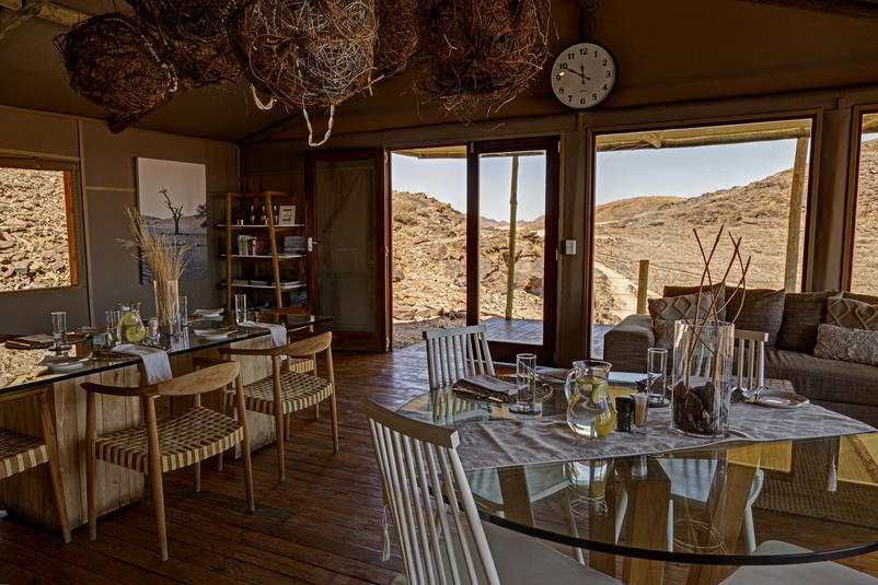 Cape to Windhoek - Kanaan Desert Retreat, southern Namibia (Standard & Upgrade), dining room
