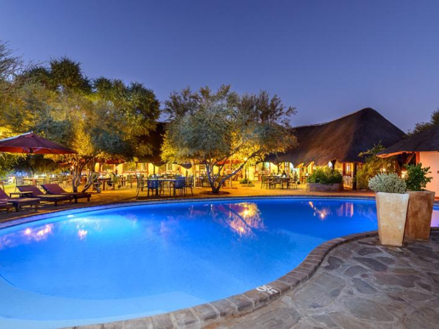 Namib Desert Lodge, pool area, Sossusvlei