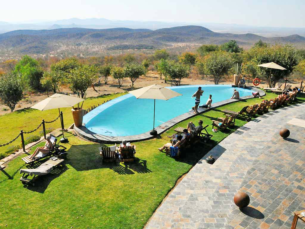 Opuwo Country Lodge, Namibia, pool Travel Africa