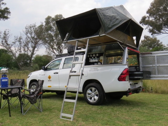 Your home on the road - fully equipped camping 4x4 vehicle.