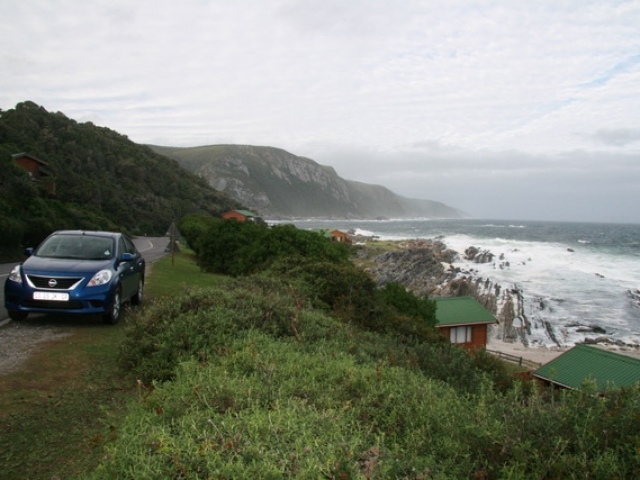 A sedan is perfect for the Garden Route - here at Storm&#039;s River.