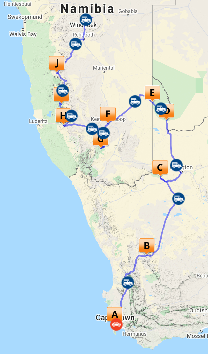 Self-Drive South Africa & Namibia: Cape to Windhoek