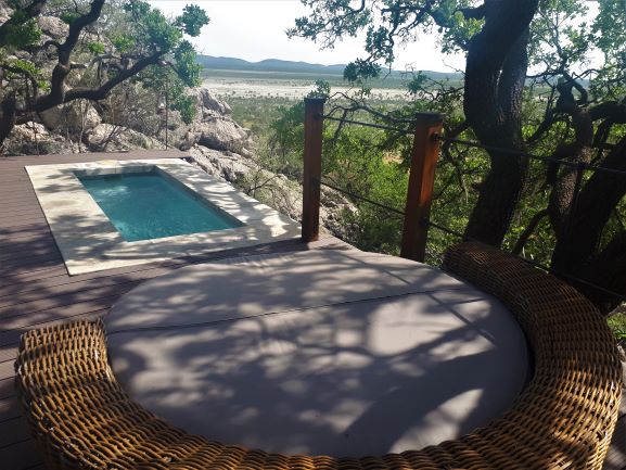 Dolomite Camp's Plunge Pool, Etosha, Namibia