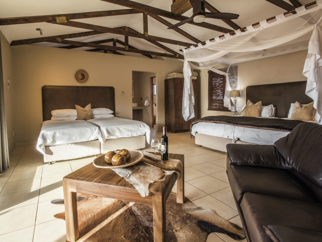 Namibia Family Holiday, Bagatelle Kalahari Game Ranch, Namibia, savannah chalet