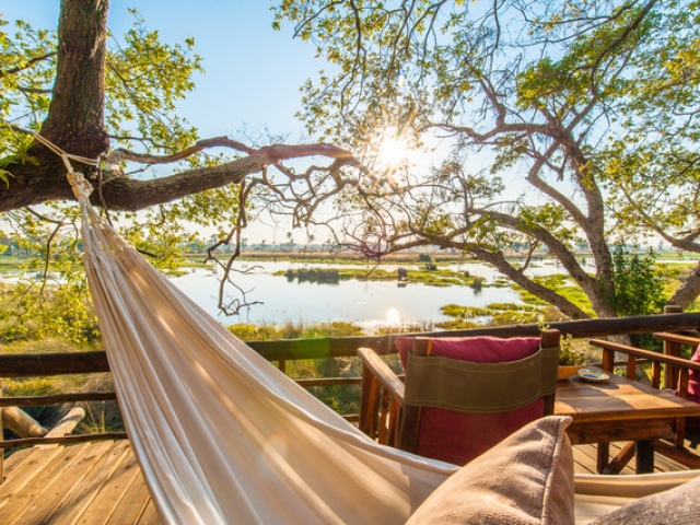 Delta Camp, Okavango Delta Family Tour, relax overlooking the Delta