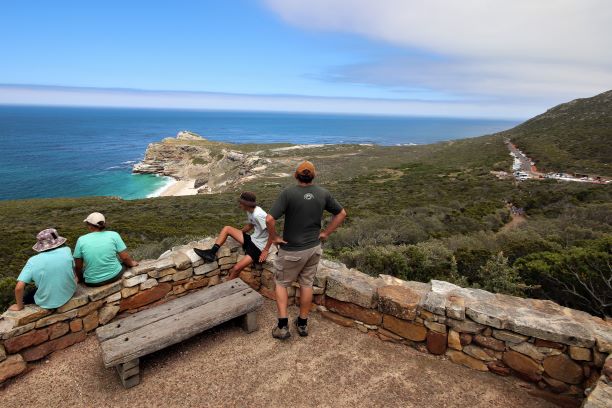 Family holiday, South Africa, Cape Point view