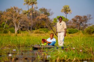 Family safari, Okavango Delta, Botswana