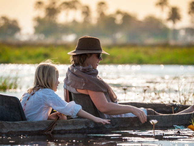 Delta Camp, Okavango Delta Family Tour, guided mokoro trips