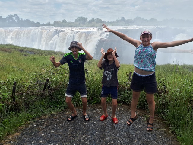 Kids love the Victoria Falls!