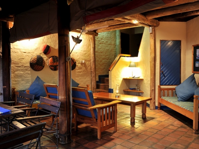 Lokuthula Lodge, suite lounge, Victoria Falls Chobe family holiday