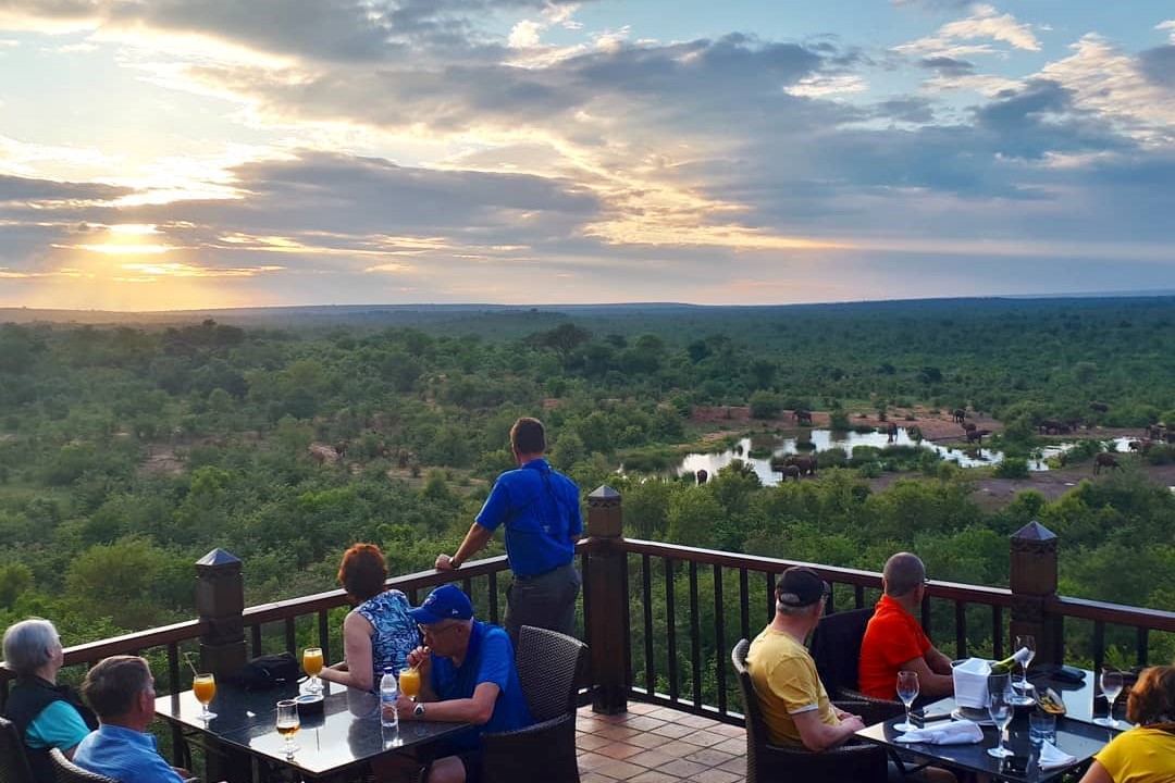 Sunset at Victoria Falls Safari Lodge
