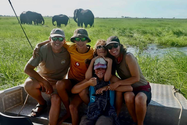 Family on the Chobe River