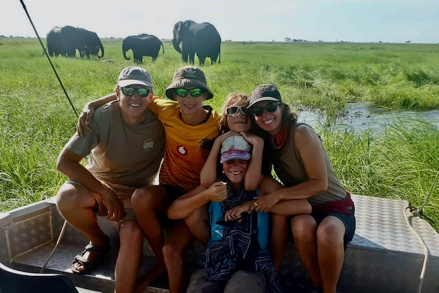 Chobe family safari, elephants and boat cruise