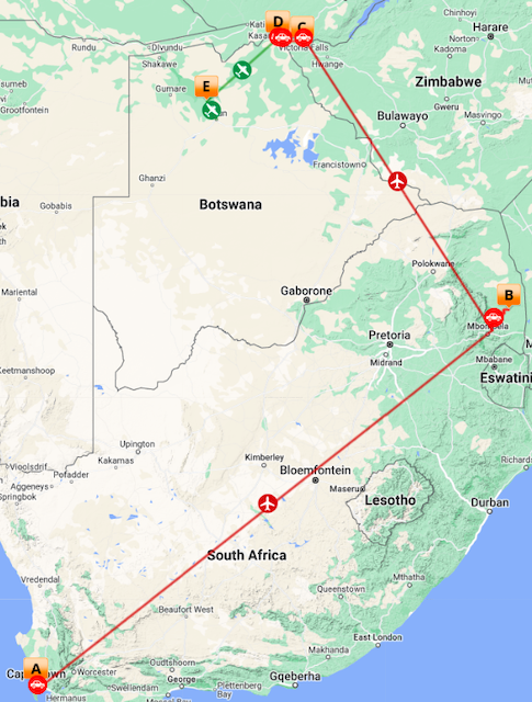 Ultimate Southern Africa map