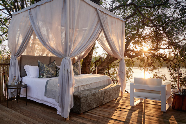 Victoria Falls River Lodge, Starbed Treehouse Rooftop Bed