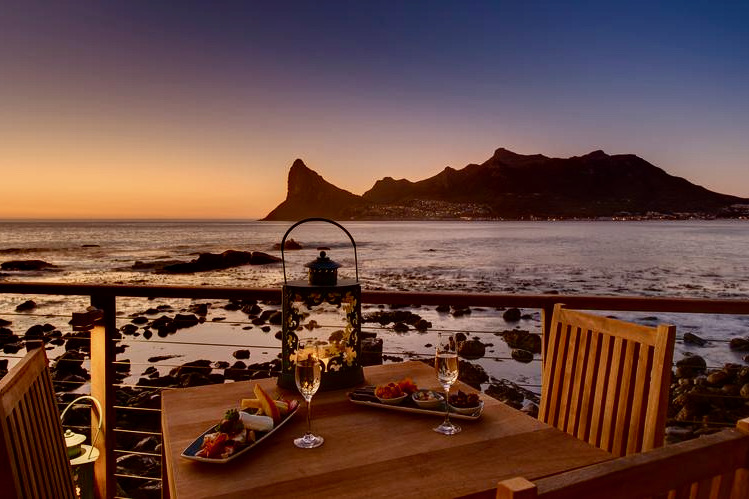 Tintswalo Atlantic Dining view, luxury Southern Africa