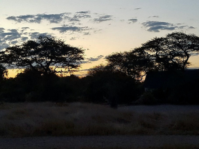 Khumaga Campsite at Sunset