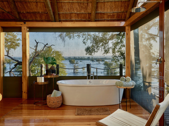 Victoria Falls River Lodge Tented Suite Bathroom