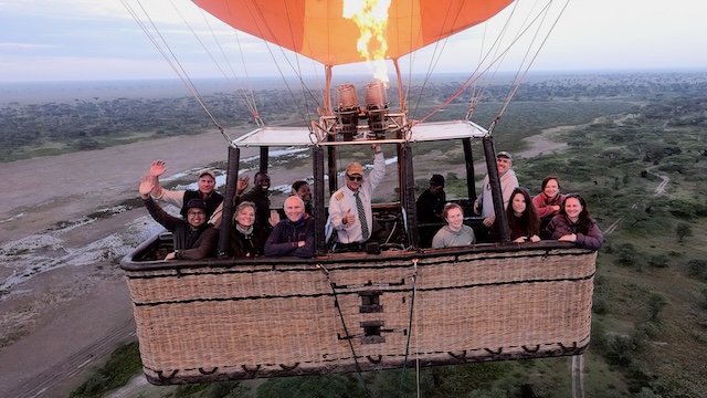 Hot air balloon safari, East Africa
