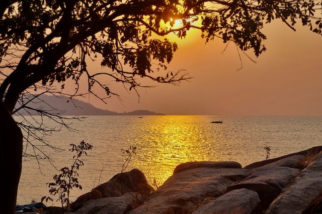 Lake Malawi sunset from Cape Maclear