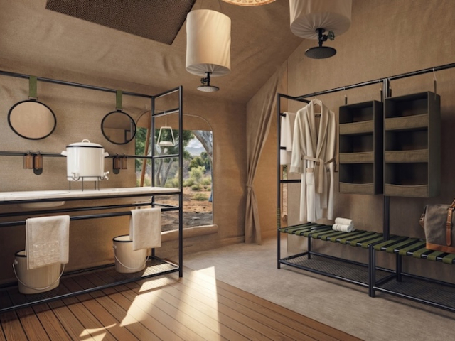 Nxabega Under Canvas Bathroom