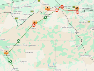 Botswana Luxury Safari Map