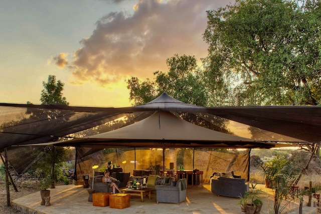 Roho Ya Selous Lounge Area, Nyerere NP, Tanzania
